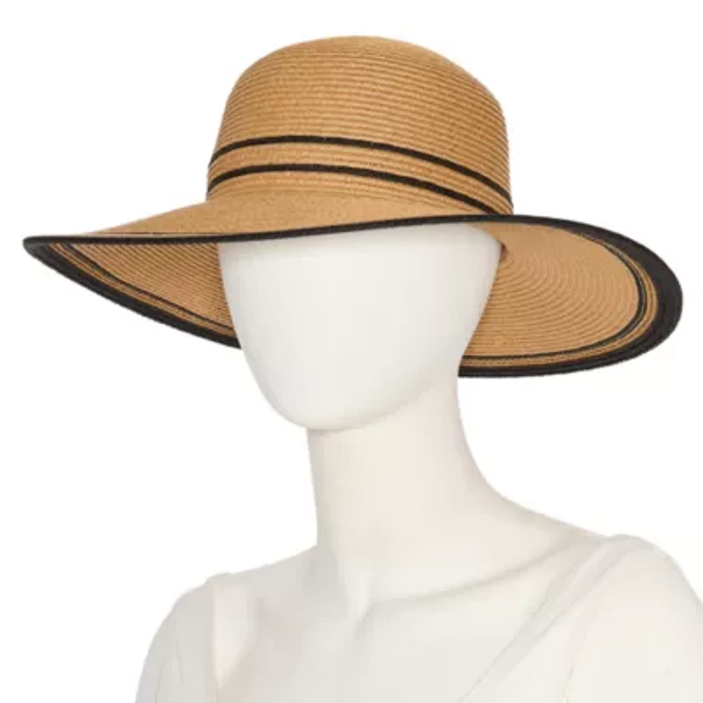 Liz Claiborne Double Stripe Womens Floppy Hat