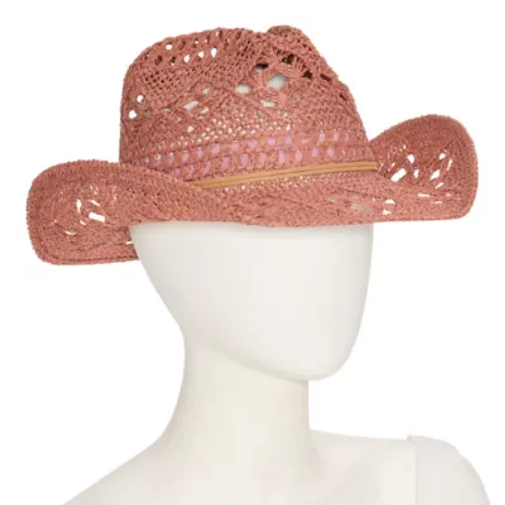 a.n.a Open Weave Paper Straw Womens Cowboy Hat