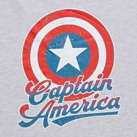 Juniors Marvel Captain America Boyfriend Tee Womens Crew Neck Short Sleeve Graphic T-Shirt