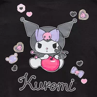 Juniors Womens Long Sleeve Hello Kitty Kuromi Zipper Hoodie