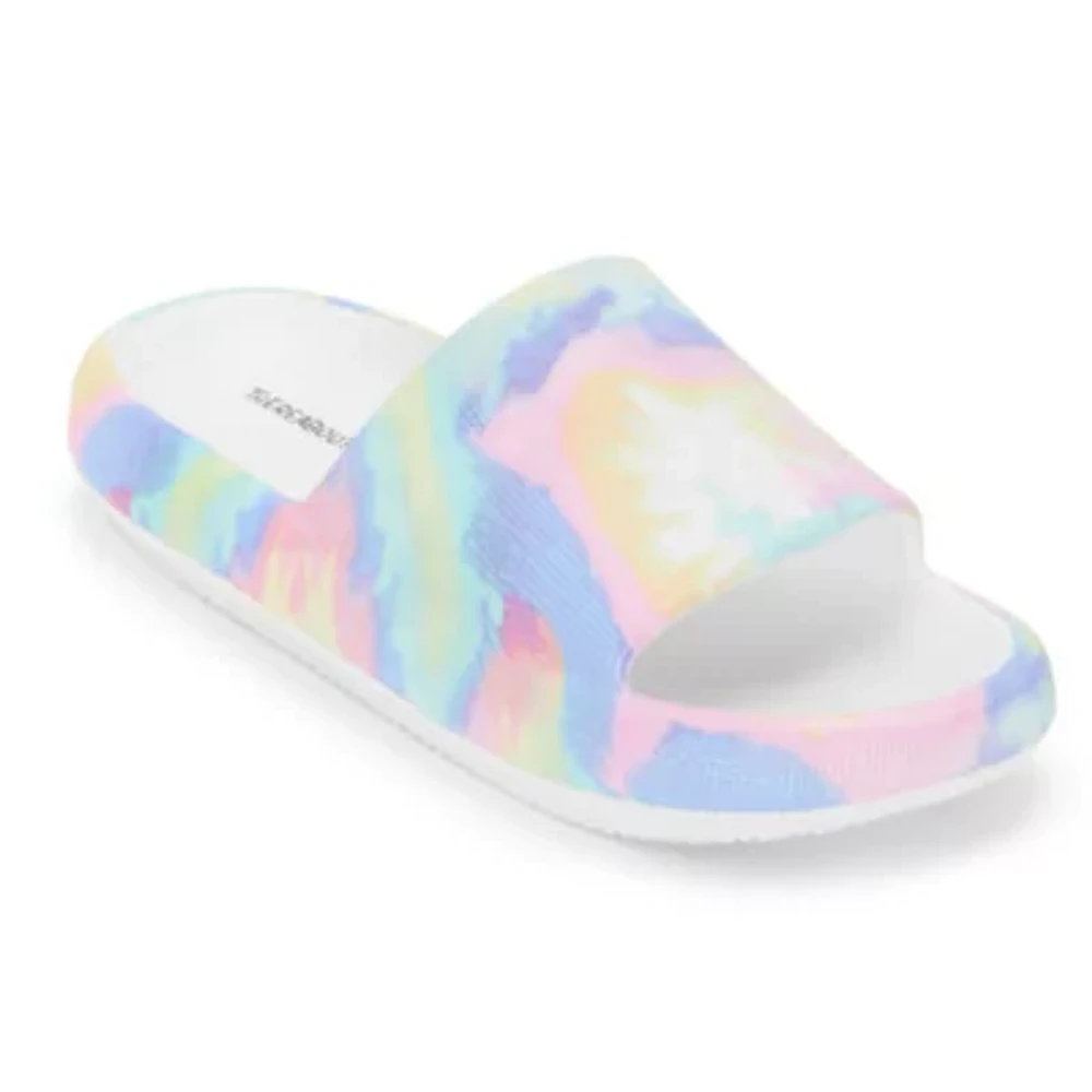 Thereabouts Tie Dye Big Girls Slide Sandals