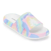 Thereabouts Tie Dye Big Girls Slide Sandals