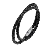 STEEL LEATHER BRCLT