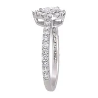 Womens 1 CT. T.W. Natural White Diamond 14K Gold Pear Engagement Ring