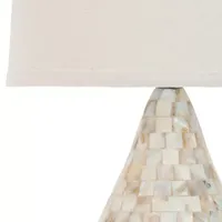 20" Set Of 2 Tiled Lamp Set
