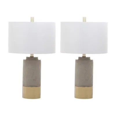 Safavieh Modern 24 In High Set Of 2 2-pc. Lamp Set