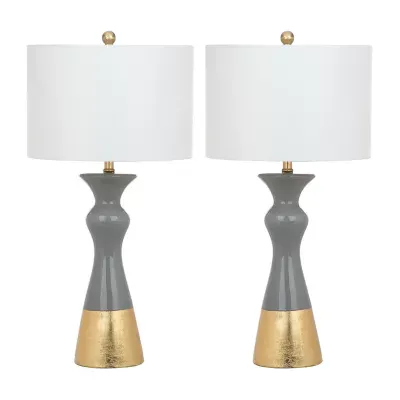 Safavieh Iris 30.5 In High Set Of 2 Lamp Set