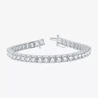 10 Ct.T.W. (H-I / I1) Lab Grown White Diamond 10K White Gold 7.5 Inch Tennis Bracelet