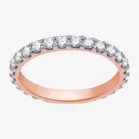 H-I / I1) CT. T.W. Lab Grown White Diamond 10K Rose Gold Wedding Band