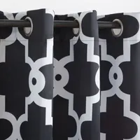 Exclusive Home Curtains Ironwork Grommet Top Energy Saving Blackout Set of 2 Curtain Panels