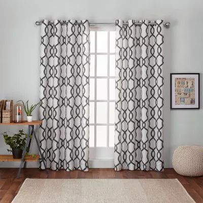 Exclusive Home Curtains Kochi Grommet Top Light-Filtering Set of 2 Curtain Panels