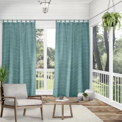 Exclusive Home Curtains Miami Tab Top Light-Filtering Set of 2 Outdoor Curtain Panel