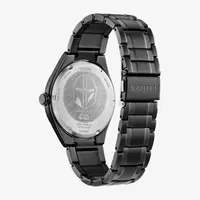 Citizen Mandalorian Star Wars Mens Black Stainless Steel Bracelet Watch Aw2045-57w