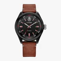 Citizen Chewbacca Mens Brown Leather Strap Watch Aw5008-06w