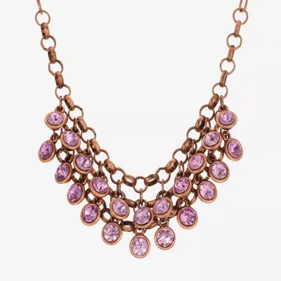 1928 Copper-Tone 16 Inch Link Collar Necklace