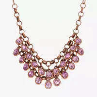 1928 Copper-Tone 16 Inch Link Collar Necklace