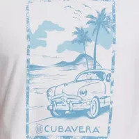 Cubavera Mens Crew Neck Short Sleeve Classic Fit Graphic T-Shirt