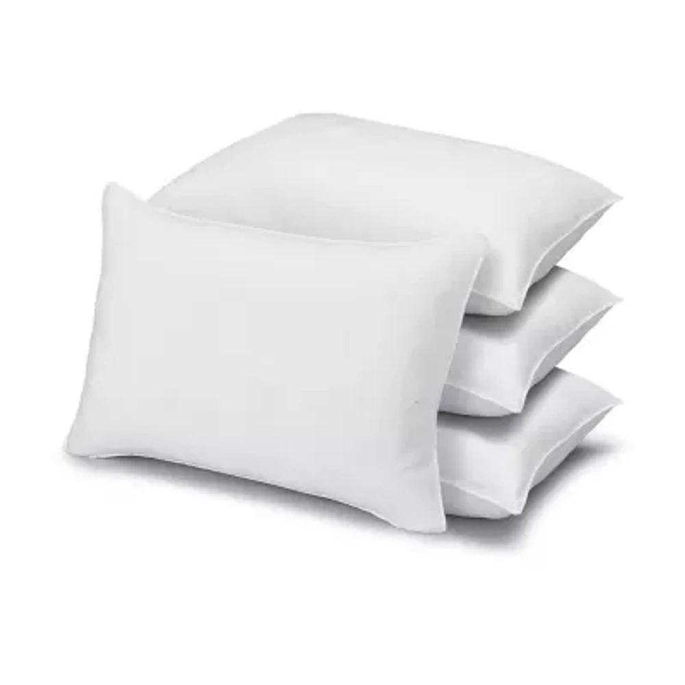 Ella Jayne Signature Plush Firm Allergy-Resistant Down Alternative Side/Back Sleeper Pillow, Set of 4