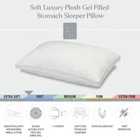 Ella Jayne Gussetted Soft Plush Down Alternative Stomach Sleeper Pillow