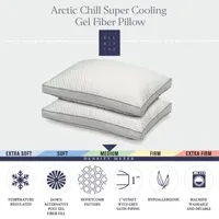 Ella Jayne Arctic Chill Cooling Pillow, Medium Density, for All Sleep Positions, Set of 2