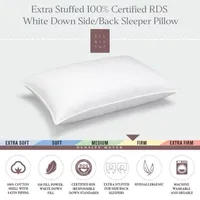 Ella Jayne White Down 100% Certified RDS Firm Side/Back Sleeper Pillow