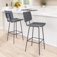 Boston 2-pc. Upholstered Bar Stool