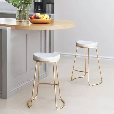 Bree 2-pc. Counter Height Upholstered Bar Stool