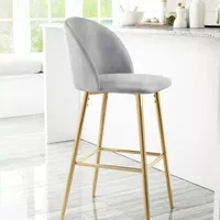 Cozy Upholstered Bar Stool