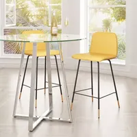 Var Counter Height Upholstered Bar Stool