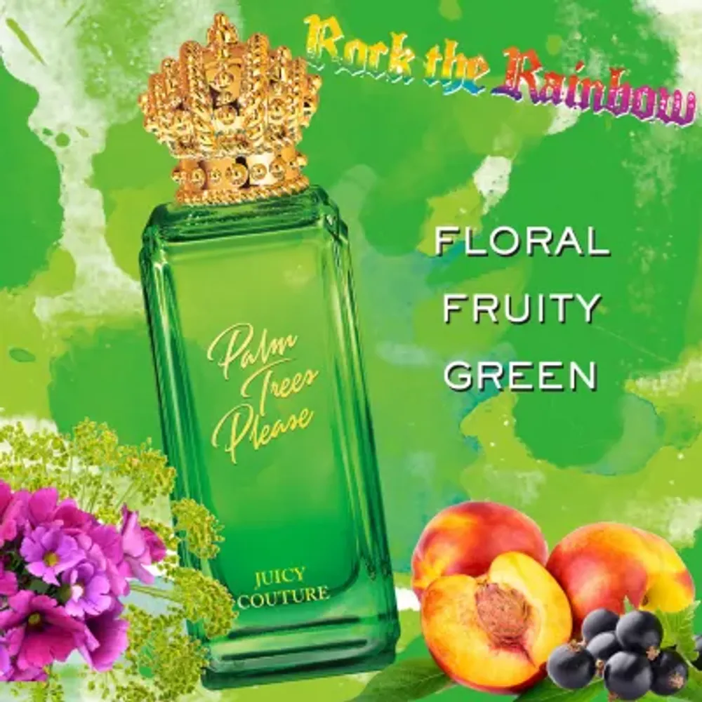 Juicy Couture Palm Trees Please Rock The Rainbow Eau De Toilette, 2.5 Oz