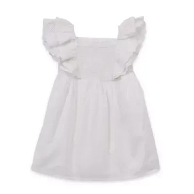 Okie Dokie Toddler & Little Girls Sleeveless Flutter Sleeve Sundress