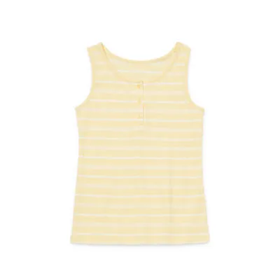 Thereabouts Little & Big Girls Henley Neck Tank Top