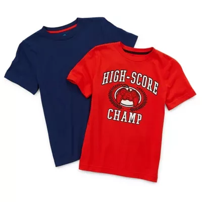 Thereabouts Little & Big Boys 2-pc. Crew Neck Short Sleeve Graphic T-Shirt