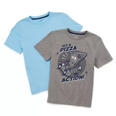 Thereabouts Little & Big Boys 2-pc. Crew Neck Short Sleeve Graphic T-Shirt