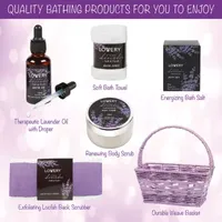 Lovery Lavender & Jasmine Spa Bath Gift Set - 9pc Relaxation Kit