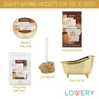 Lovery White Rose & Jasmine Set -13pc Bath And Body Gift Basket