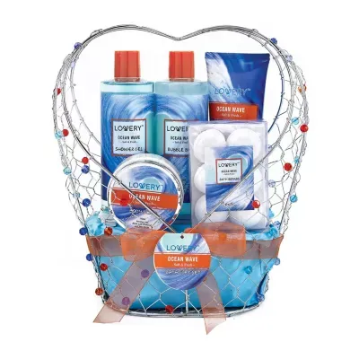 Lovery Ocean Wave Home Spa Kit - 11pc Jeweled Heart Set