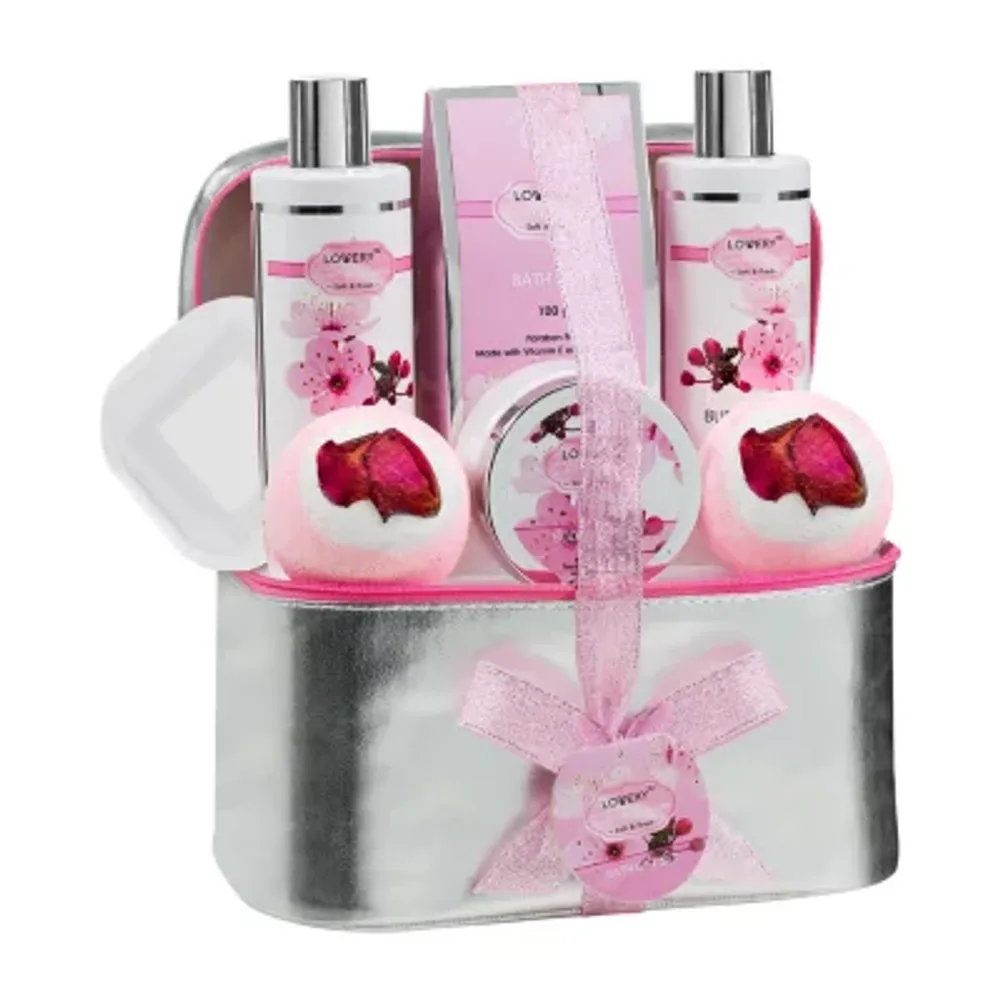 Lovery Enchanted Rose Beauty Body Care - 10pc Cosmetic Bag Set