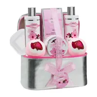 Lovery Cherry Blossom Home Spa Kit -  8pc Cosmetic Bag Kit