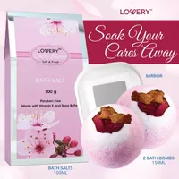 Lovery Cherry Blossom Home Spa Kit -  8pc Cosmetic Bag Kit