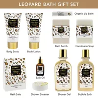 Lovery Honey Almond Home Spa Kit - 21pc Bath And Body Leopard Basket