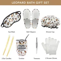Lovery Honey Almond Home Spa Kit - 21pc Bath And Body Leopard Basket