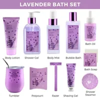 Lovery Bath And Body Gift Basket - 12pc Self Care Kit