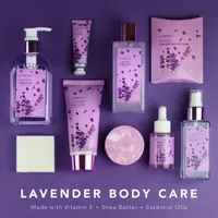 Lovery Bath And Body Gift Basket - 12pc Self Care Kit