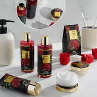 Lovery Valentine Exotic Rose Spa Gift Basket - 13pc Self Care Set