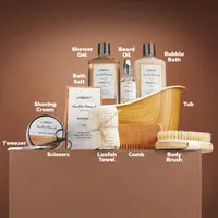 Lovery Vanilla Almond Bath Set - 11pc Grooming Spa Basket