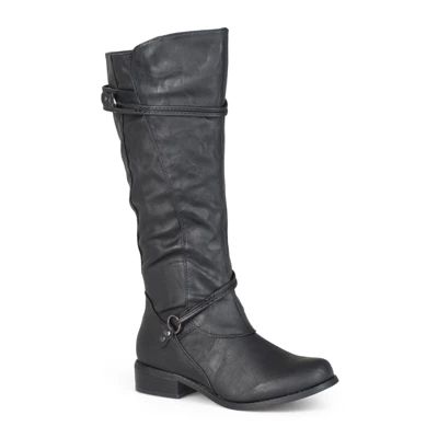 Journee Collection Womens Wide Calf Flat Heel Riding Boots