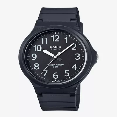 Casio® Mens Black Strap Watch