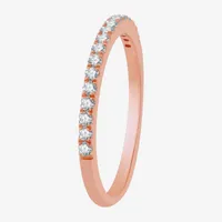 Signature By Modern Bride Womens 1 CT. T.W. Natural White Diamond 10K Rose Gold Side Stone Halo Bridal Set