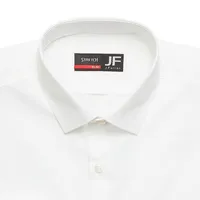 J. Ferrar Mens Regular Fit Easy Care Stretch Fabric Long Sleeve Dress Shirt